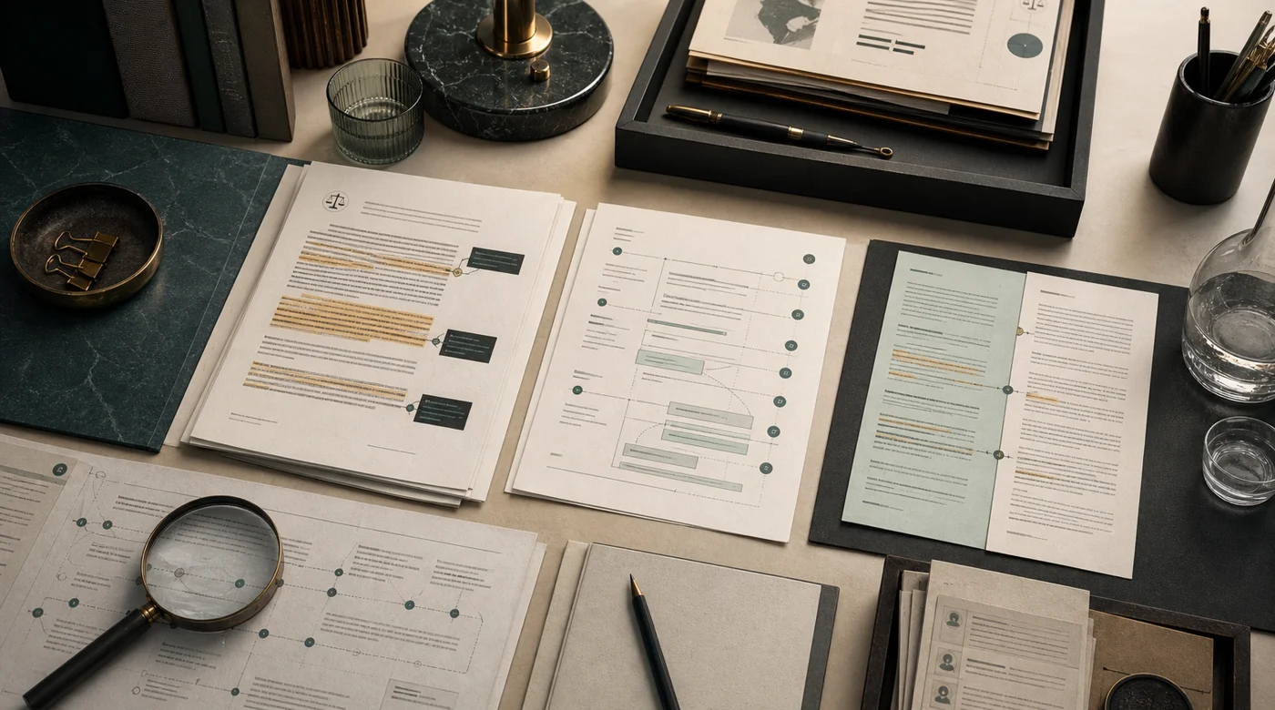 Рабочее место document AI: файлы, извлечённые поля и линия review