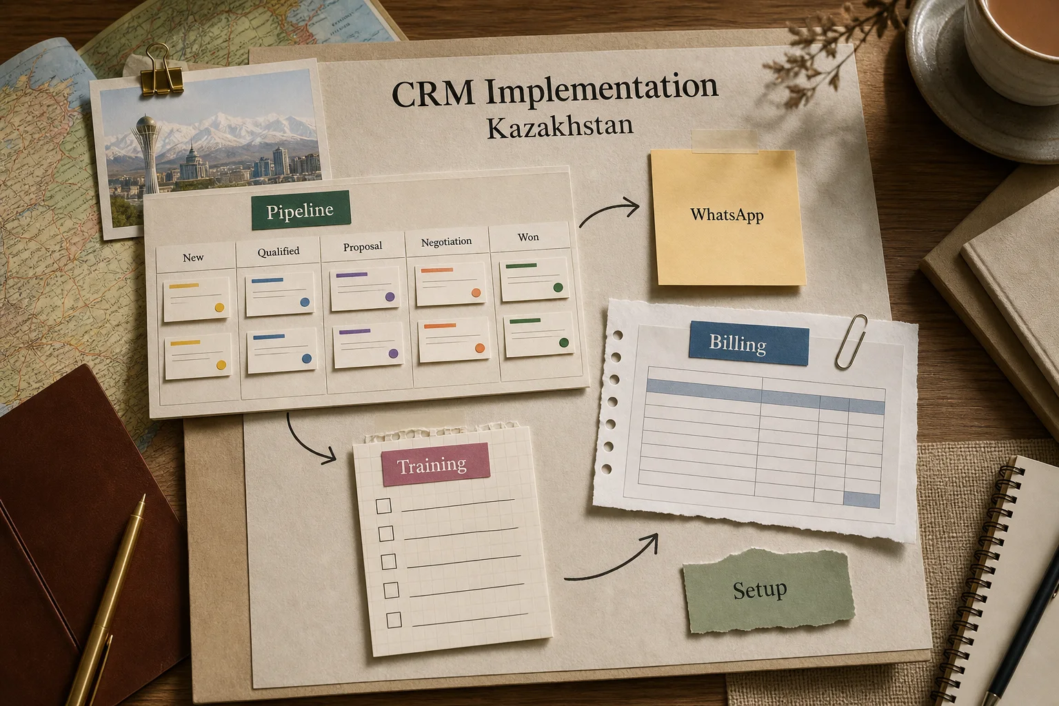 amoCRM, now Kommo: a messaging-first CRM pipeline connected to WhatsApp and Instagram