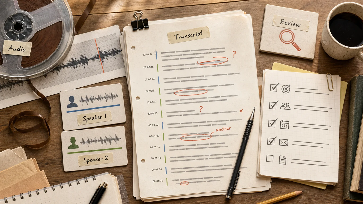 Audio transcription tools and AI: Whisper vs cloud APIs, diarization, and calls turned into decisions