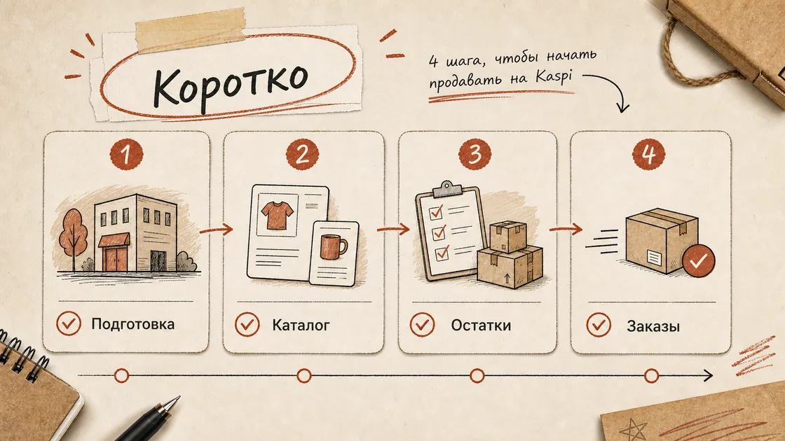 Карта интеграции маркетплейса: заказ продавца, XML-фид остатков, QR-оплата и чек