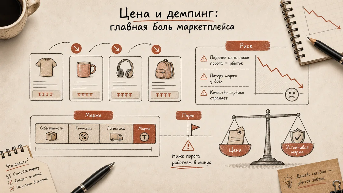 Карта интеграции маркетплейса: заказ продавца, XML-фид остатков, QR-оплата и чек для раздела «Цена и демпинг: главная боль маркетплейса»