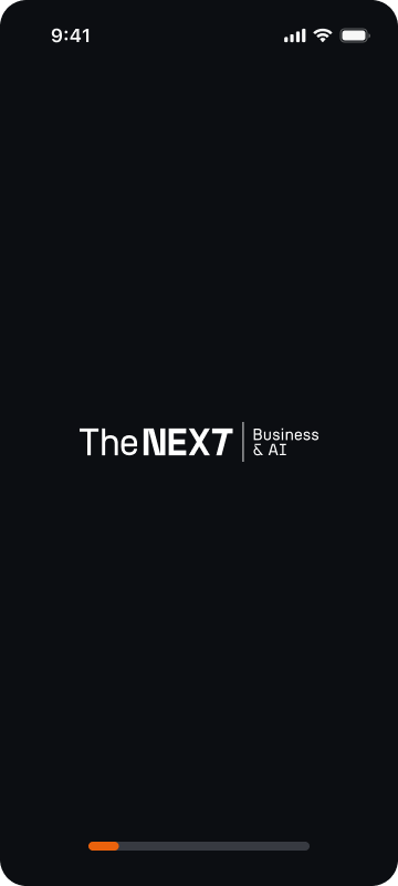 Стартовый экран TheNext · Business & AI mini-app Kaizen Club