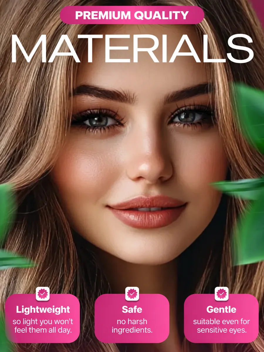 Generated beauty-product card infographic with benefit tiles